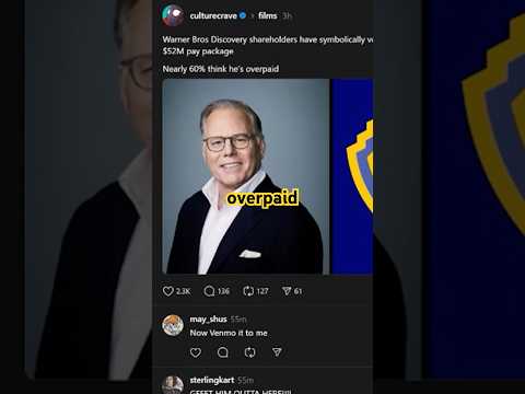 WBD Shareholders Vote Down David Zaslav’s Pay Package #WarnerBrosDiscovery #Podcast #Movies