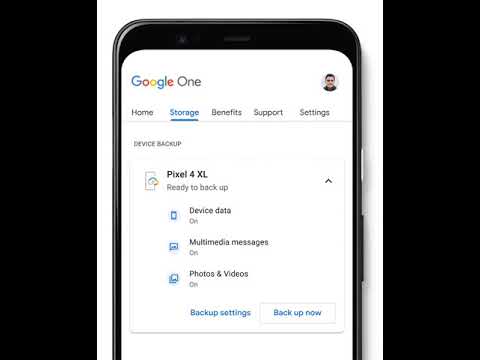 Phone backup and a new storage manager in the Google One app
