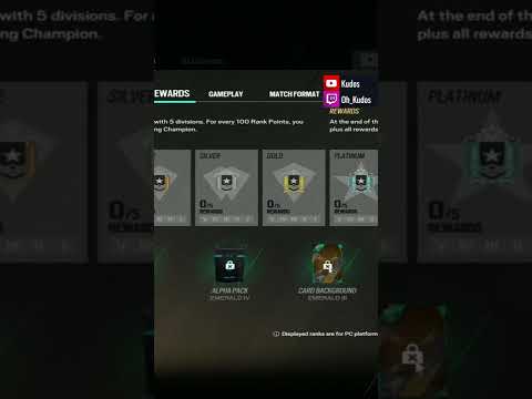 New Ranked 2.0 Rewards - R6 #shorts