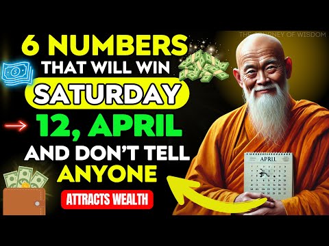 6 LUCKY NUMBERS to WIN and GET RICH on Saturday 12th, April 2025| Buddhist Teachings