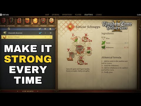 How to Make Strong Saviour Schnapps Every Time | Kingdom Come: Deliverance 2
