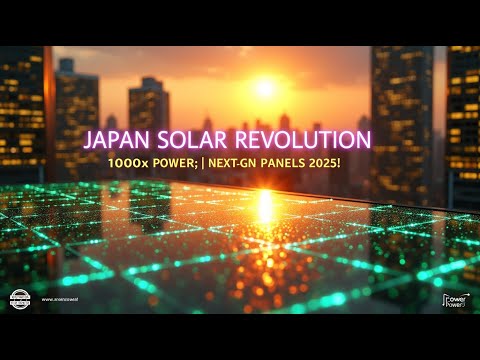 &quot;Japan’s Solar Revolution: Next-Gen Panels 2025!&quot;