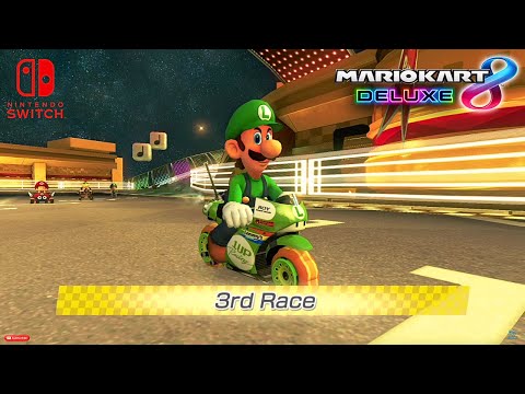 Mario Kart 8 Deluxe Fun Moments | ft. Luigi | 100cc Leaf Cup in the Melody Motorway