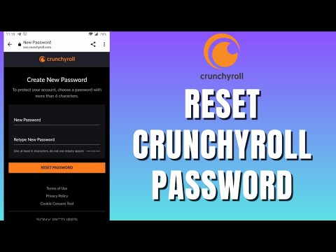How To Reset Crunchyroll Password