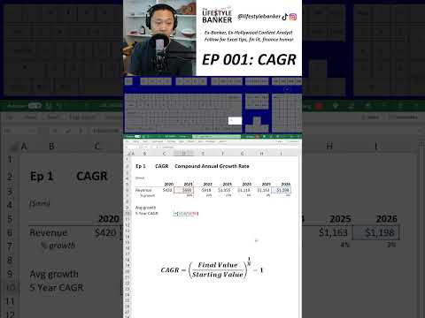 Ex-Banker Excel 001: CAGR