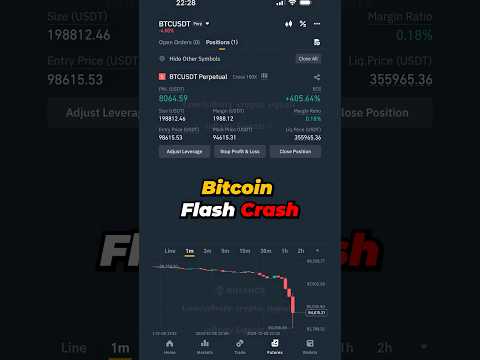 Bitcoin Flash Crash #shorts #trading