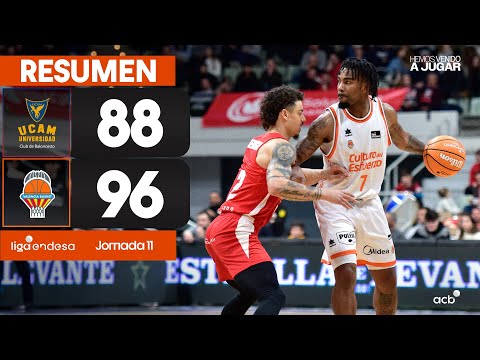 UCAM Murcia - Valencia Basket (88-96) RESUMEN | Liga Endesa 2024-25