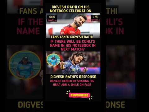 DIGVESH RATHI ON HIS NOTEBOOK CELEBRATION#ipl#viratkohli#digveshrathi