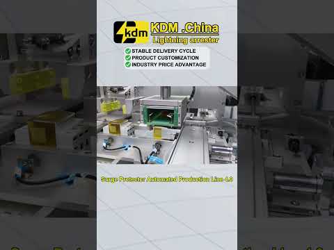This is the automatic production line of surge protectors in our factory.#lightningarrester