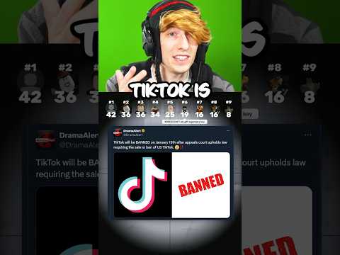 GOODBYE TIKTOK.. (IT&#039;S BANNED)