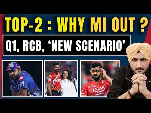 IPL 2025 Playoffs : Why MI Out From Top 2| RCB- GT Q1 Scenario| Rohit| Hardik| Virat | SKY| PBKS