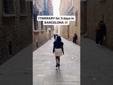 Itinerary for 3 days in Barcelona #barcelonaspain #traveltips #barcelonacity #barcelona #spain