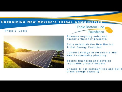 Empowering New Mexico Tribal Communities – Energizing Rural Communities Prize, Phase 2