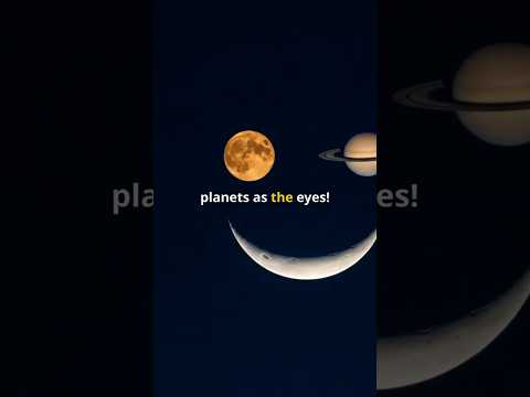 Look Up! The Sky is Smiling on April 25th 2025!#shorts, #venus,#saturn,#moon