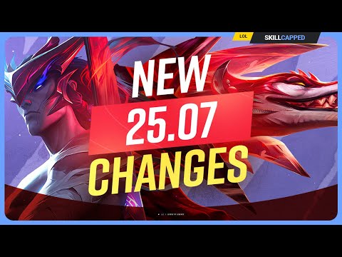 ALL NEW CHANGES for PATCH 25.7! - League of Legends
