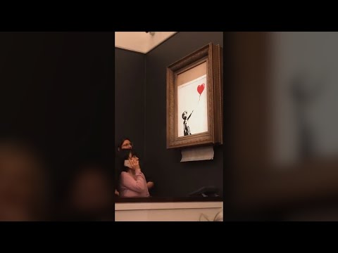 Banksy’s Shredded Painting Will Be Auctioned for At Least $5.5 Million #Shorts