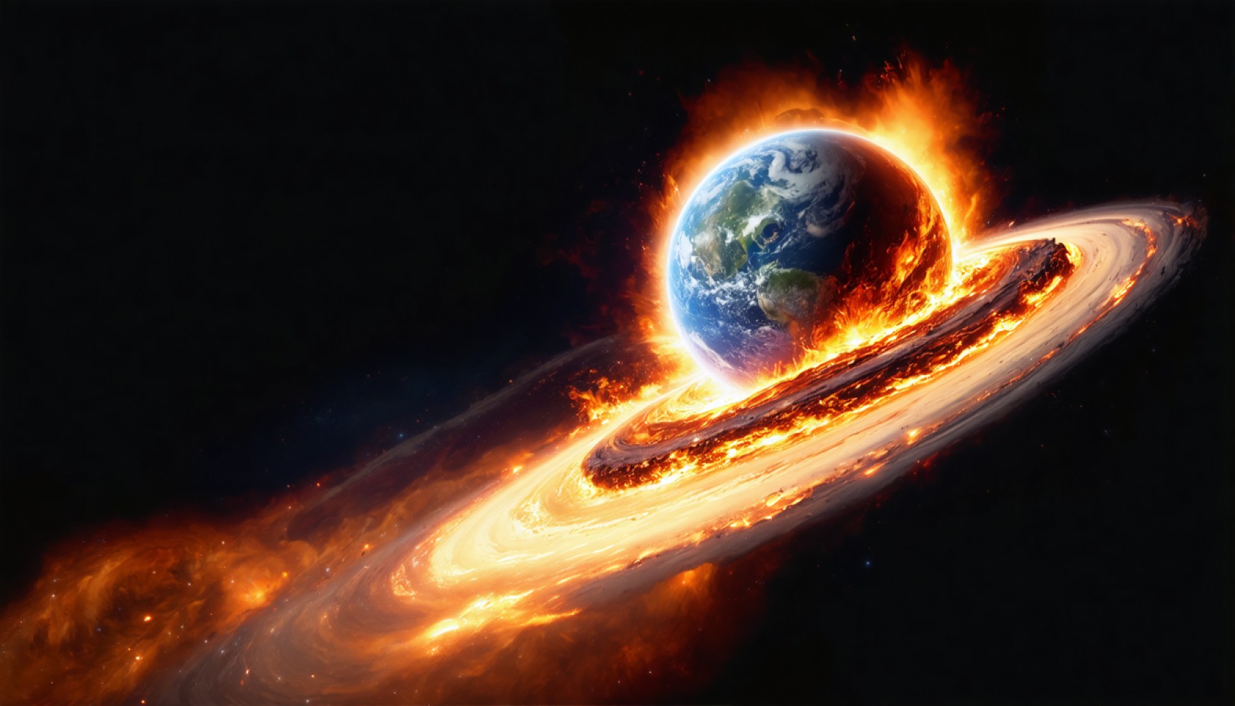 Unraveling the Cosmic Tailspin: The Spectacular Death of a Molten Planet Unraveling the Cosmic Tailspin: The Spectacular Death of a Molten Planet
