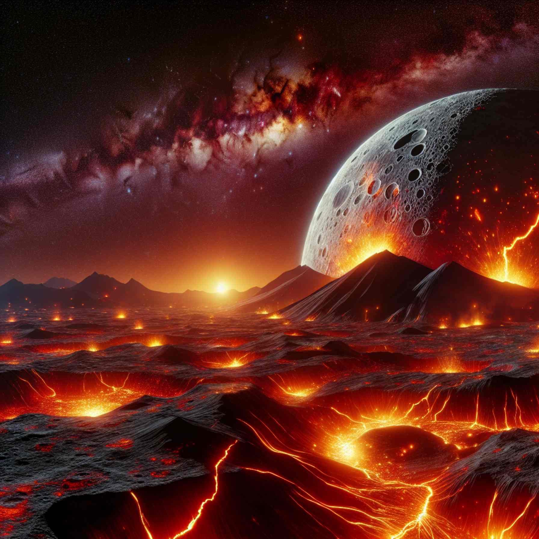 The Moon’s Fiery Past: When Earth’s Nearest Neighbor Became a Volcanic Inferno The Moon’s Fiery Past: When Earth’s Nearest Neighbor Became a Volcanic Inferno