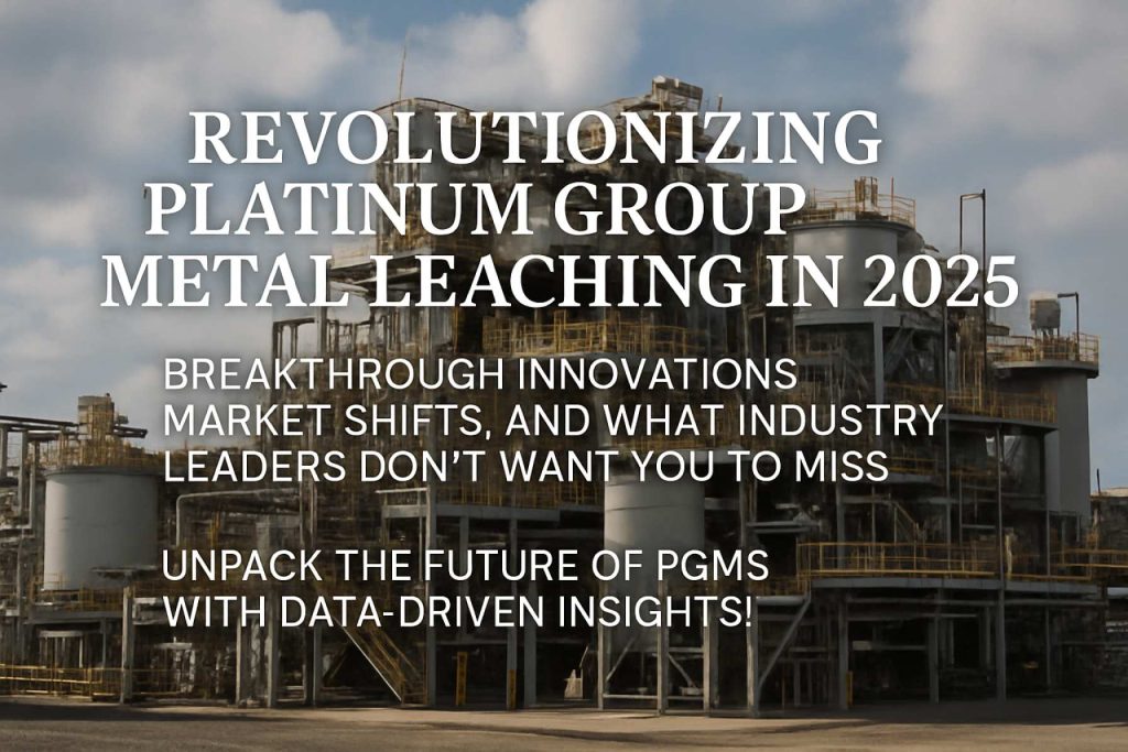 Revolutionizing Platinum Group Metal Leaching in 2025: Breakthrough Innovations, Market Shifts, and What Industry Leaders Don’t Want You to Miss. Unpack the Future of PGMs with Data-Driven Insights