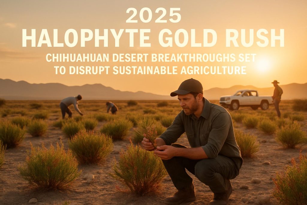 2025 Halophyte Gold Rush: Chihuahuan Desert Breakthroughs Set to Disrupt Sustainable Agriculture