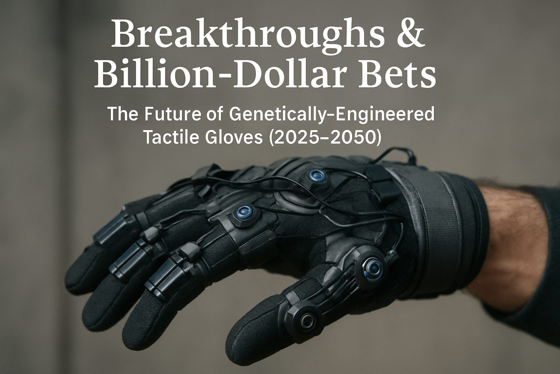 Breakthroughs & Billion-Dollar Bets: The Future of Genetically-Engineered Tactile Gloves (2025–2030) Breakthroughs & Billion-Dollar Bets: The Future of Genetically-Engineered Tactile Gloves (2025–2030)