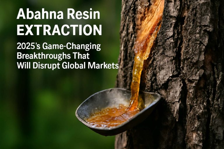 Abahna Resin Extraction: 2025’s Game-Changing Breakthroughs That Will Disrupt Global Markets