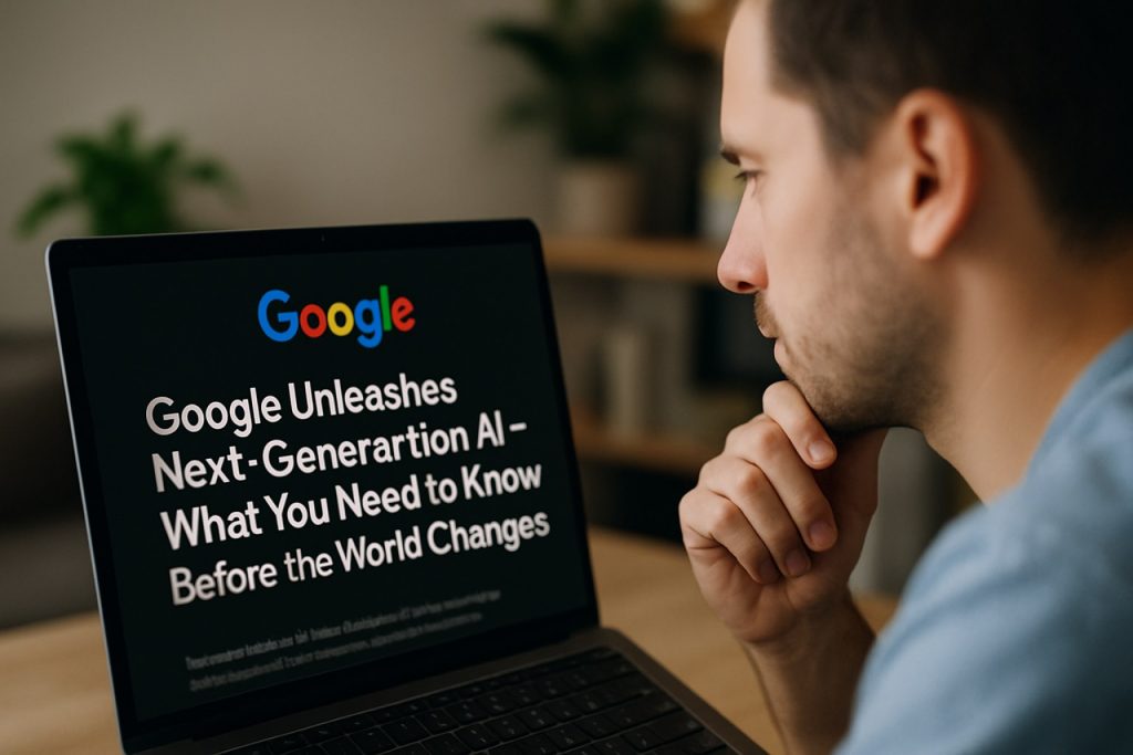 Google Unleashes Next-Generation AI—What You Need to Know Before the World Changes Google Unleashes Next-Generation AI—What You Need to Know Before the World Changes
