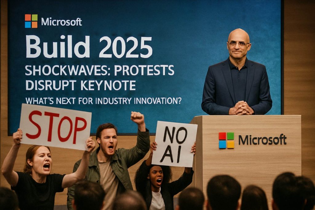 Microsoft Build 2025 Shockwaves: Protests Disrupt Keynote, What’s Next for Industry Innovation? Microsoft Build 2025 Shockwaves: Protests Disrupt Keynote, What’s Next for Industry Innovation?