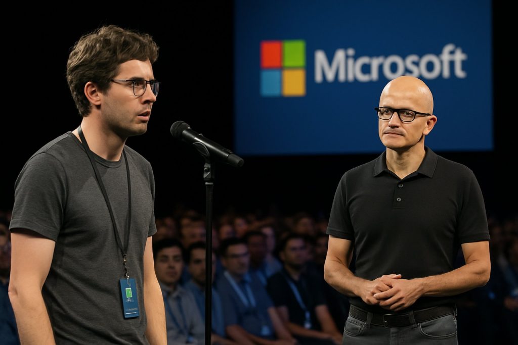 Unseen Tensions Erupt on Tech’s Biggest Stage: What Drove a Microsoft Engineer to Challenge Satya Nadella? Unseen Tensions Erupt on Tech’s Biggest Stage: What Drove a Microsoft Engineer to Challenge Satya Nadella?
