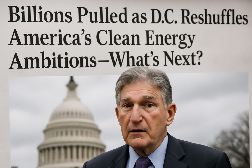 Billions Pulled as D.C. Reshuffles America’s Clean Energy Ambitions—What’s Next? Billions Pulled as D.C. Reshuffles America’s Clean Energy Ambitions—What’s Next?