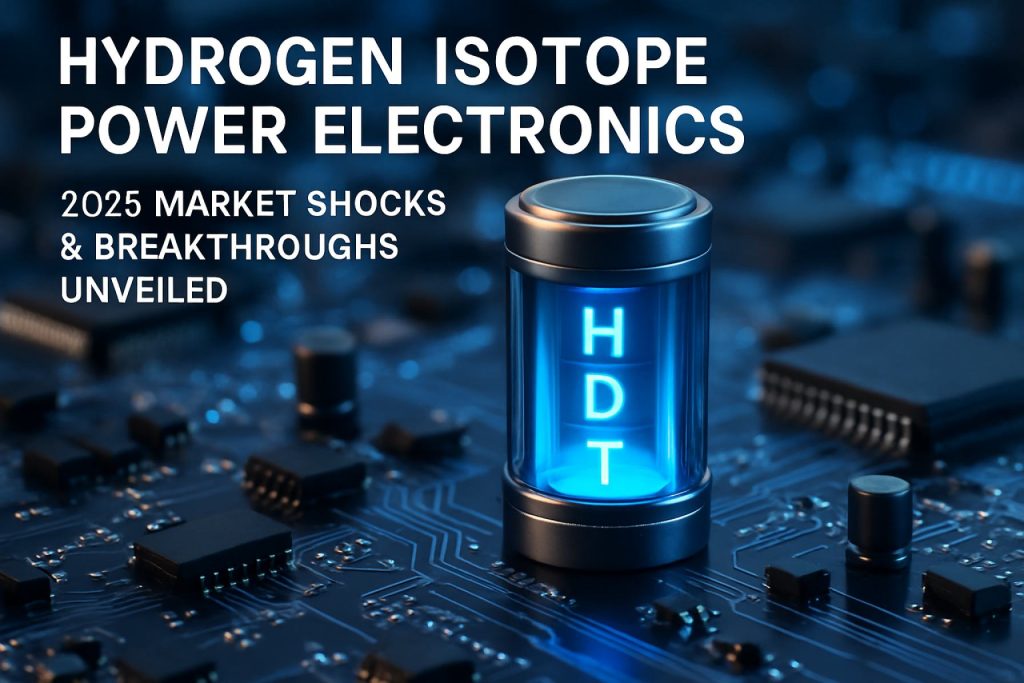 Hydrogen Isotope Power Electronics: 2025 Market Shocks & Breakthroughs Unveiled Hydrogen Isotope Power Electronics: 2025 Market Shocks & Breakthroughs Unveiled