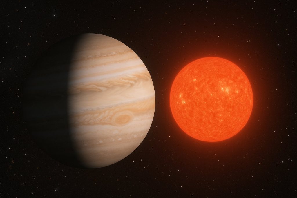 Giant Planet Discovered Orbiting Tiny Red Dwarf—Shocking Astronomers and Rewriting Space Science Giant Planet Discovered Orbiting Tiny Red Dwarf—Shocking Astronomers and Rewriting Space Science
