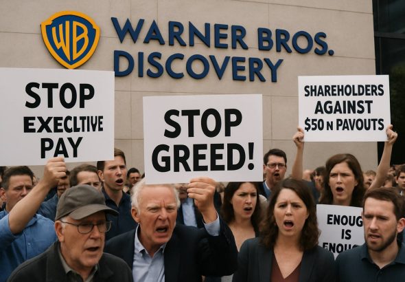 Warner Bros. Discovery Faces Shareholder Revolt as Execs’ $50M+ Pay Packages Spark Outrage
