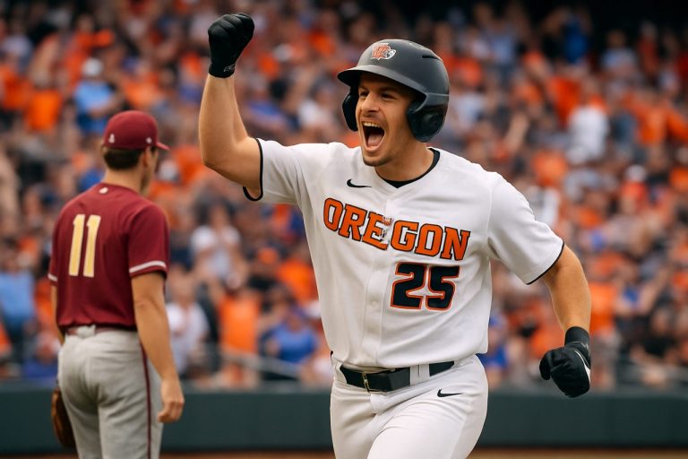 Oregon State Beavers Crush Florida State, Punch Ticket to College World Series in Explosive Slugfest